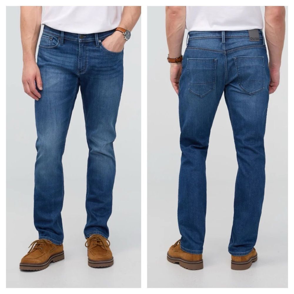 DU/ER Tech Fleece Denim Relaxed Taper - Classic Indigo Jeans